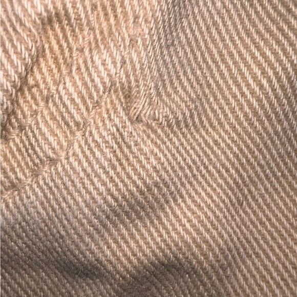 Zara Full Length Denim Overall Long Sleeve Wide Legs Buttons Tan Girls Size 09 - Picture 7 of 7